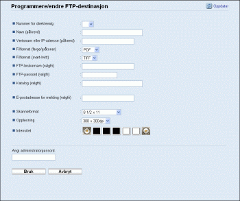 Illustrasjon av nettleserskjerm
