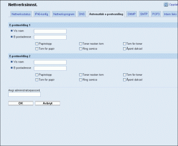 Illustrasjon av nettleserskjerm