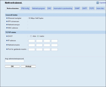 Illustrasjon av nettleserskjerm
