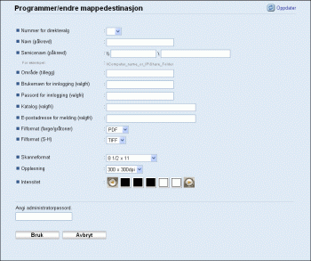 Illustrasjon av nettleserskjerm