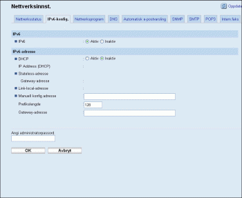 Illustrasjon av nettleserskjerm