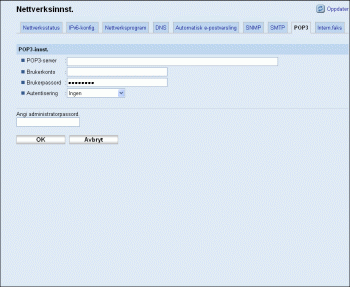 Illustrasjon av nettleserskjerm