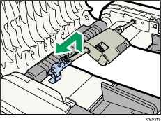 Ilustração da vista frontal do equipamento