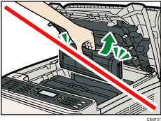 Ilustração do interior do equipamento