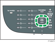 Ilustração da tecla Pausa/Remarc