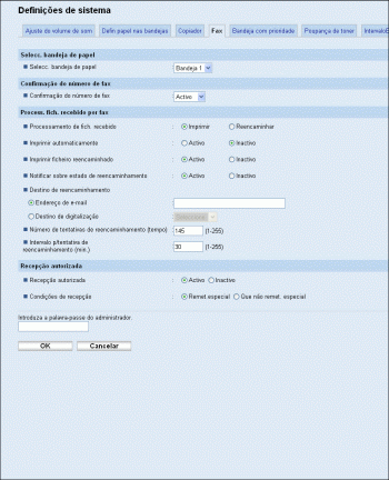 Ilustração do ecrã do web browser