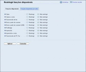 Ilustração do ecrã do web browser
