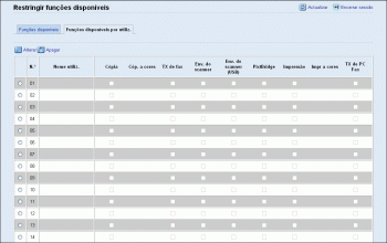 Ilustração do ecrã do web browser