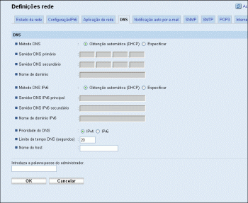 Ilustração do ecrã do web browser