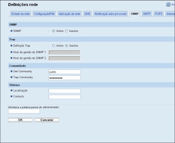 Ilustração do ecrã do web browser