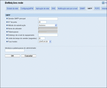 Ilustração do ecrã do web browser