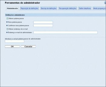 Ilustração do ecrã do web browser