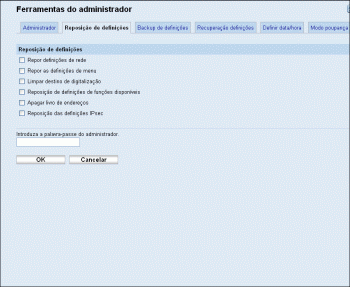 Ilustração do ecrã do web browser