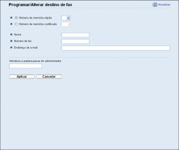 Ilustração do ecrã do web browser