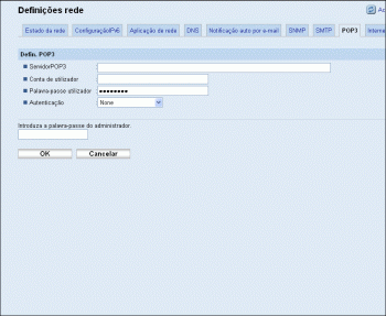 Ilustração do ecrã do web browser