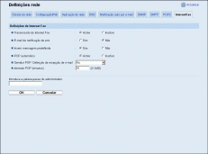 Ilustração do ecrã do web browser