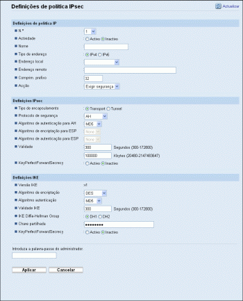 Ilustração do ecrã do web browser