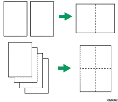 Bild av kopior 2-på-1 och 4-på-1