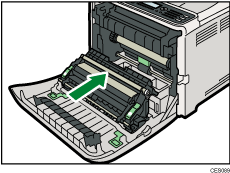 Machine interior illustration