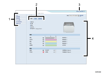 已标注编号的Web浏览器屏幕插图