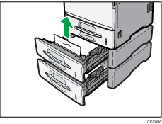 Front side of the printer illustration