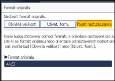 Ilustrace displeje ovládacího panelu