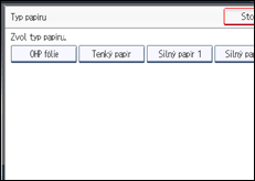 Ilustrace displeje ovládacího panelu