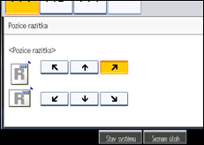Ilustrace displeje ovládacího panelu