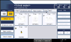 Ilustrace displeje ovládacího panelu