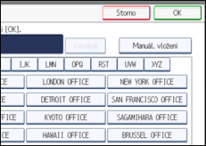 Ilustrace displeje ovládacího panelu