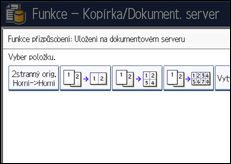 Ilustrace displeje ovládacího panelu