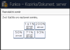 Ilustrace displeje ovládacího panelu