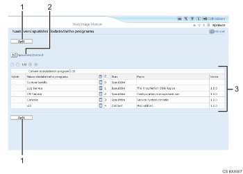Ilustrace obrazovky webového prohlížeče - číslovaná ilustrace