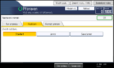Ilustrace displeje ovládacího panelu
