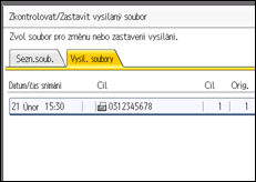 Ilustrace displeje ovládacího panelu