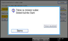 Ilustrace displeje ovládacího panelu