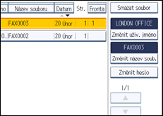 Ilustrace displeje ovládacího panelu