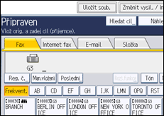 Ilustrace displeje ovládacího panelu