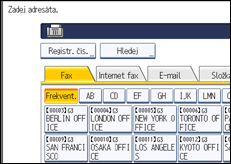 Ilustrace displeje ovládacího panelu