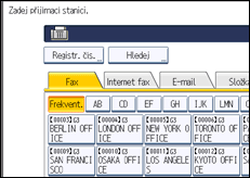 Ilustrace displeje ovládacího panelu