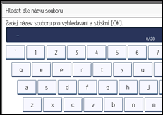 Ilustrace displeje ovládacího panelu