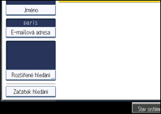 Ilustrace displeje ovládacího panelu