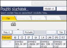 Ilustrace displeje ovládacího panelu
