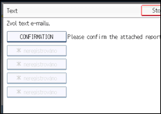 Ilustrace displeje ovládacího panelu