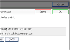 Ilustrace displeje ovládacího panelu