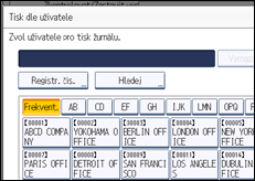 Ilustrace displeje ovládacího panelu