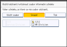 Ilustrace displeje ovládacího panelu