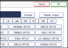 Ilustrace displeje ovládacího panelu