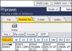 Ilustrace displeje ovládacího panelu