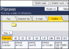 Ilustrace displeje ovládacího panelu